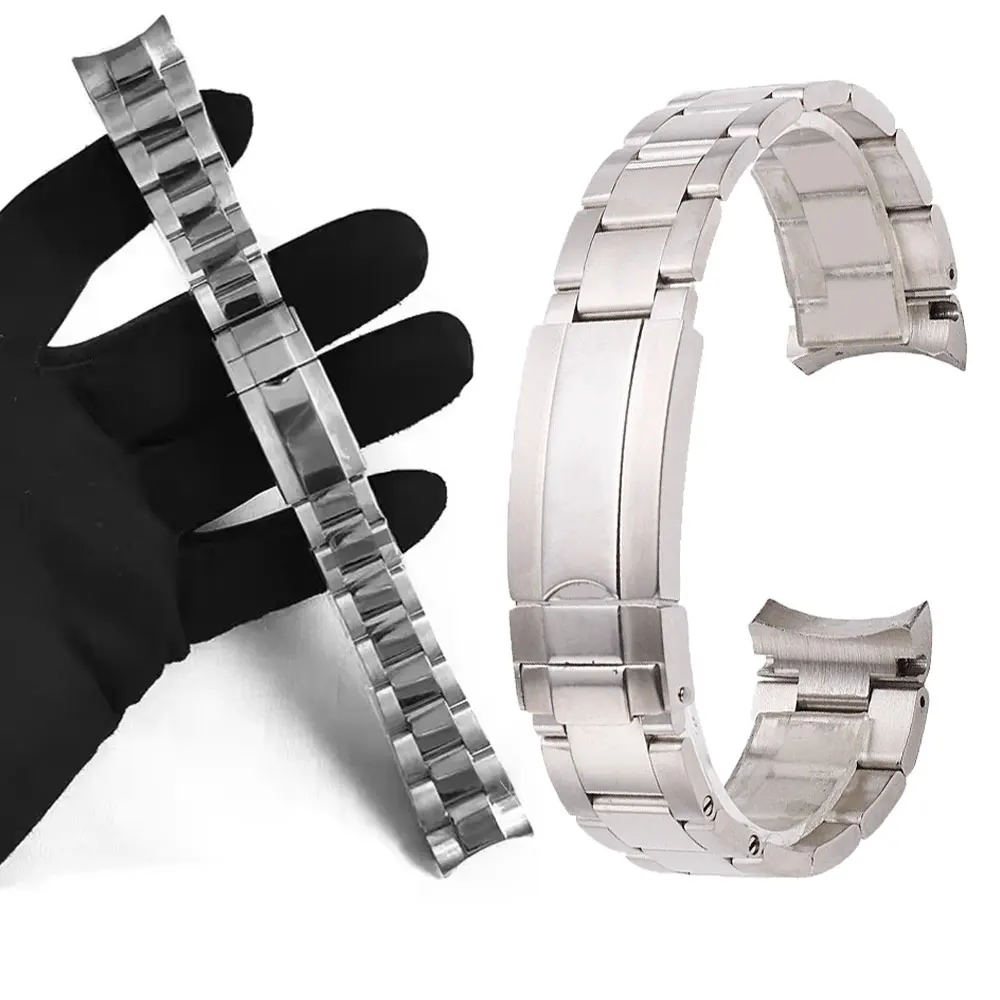 904L Solid Stainless Steel Watchbands for Rolex DAYTONA GMT SUBMARINER Watch Accessories Strap Metal Watch Bracelet 20mm 21mm