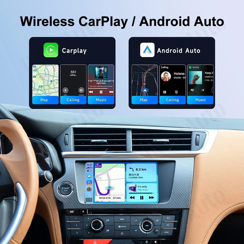 Wireless Carplay Box Module for Peugeot Citroen SMEG Picasso C4 C5 DS4 DS3 308 508 208 3008 Android Auto AirPlay Module