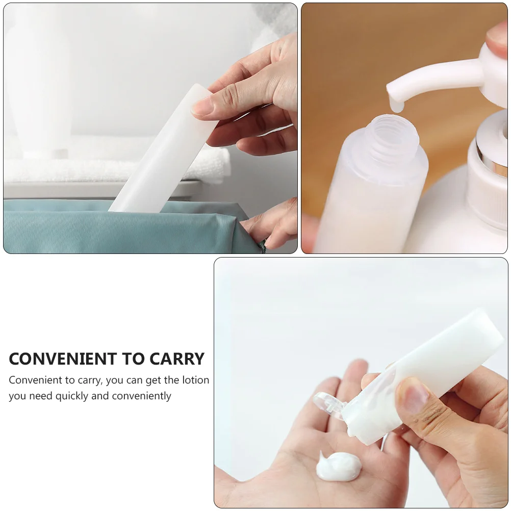 10 قطع من زجاجات السفر القابلة لإعادة الملء ومضادة للتسرب، مادة البولي ايثيلين، حاوية شامبو كريمي خفيفة الوزن لصالة الألعاب الرياضية