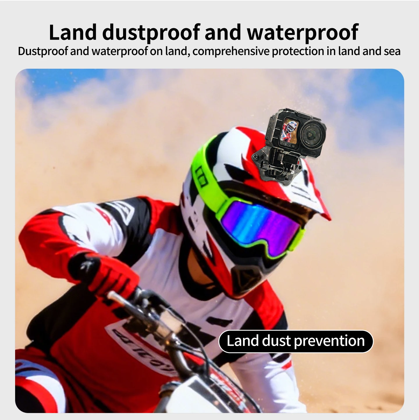 Für DJI Osmo Action 6 Kamera Wasserdichtes Gehäuse Unterwasser-Tauchgehäuse Metallkäfig für Radfahren Surfen Tauchen Erweiterung – Detail 16
