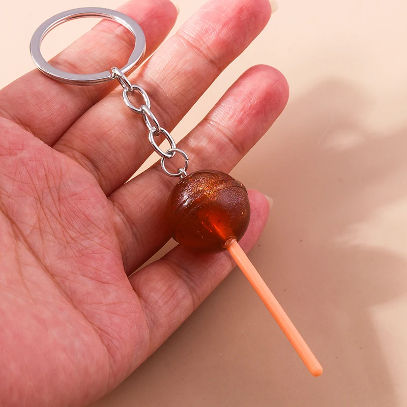 Aihua 40 Farben Süße Süßigkeiten Lutscher Schlüsselanhänger Nachahmung Lebensmittel Zucker Schlüsselanhänger Frauen Mädchen Tasche Anhänger Schmuck Geburtstagsgeschenke – Detail 16