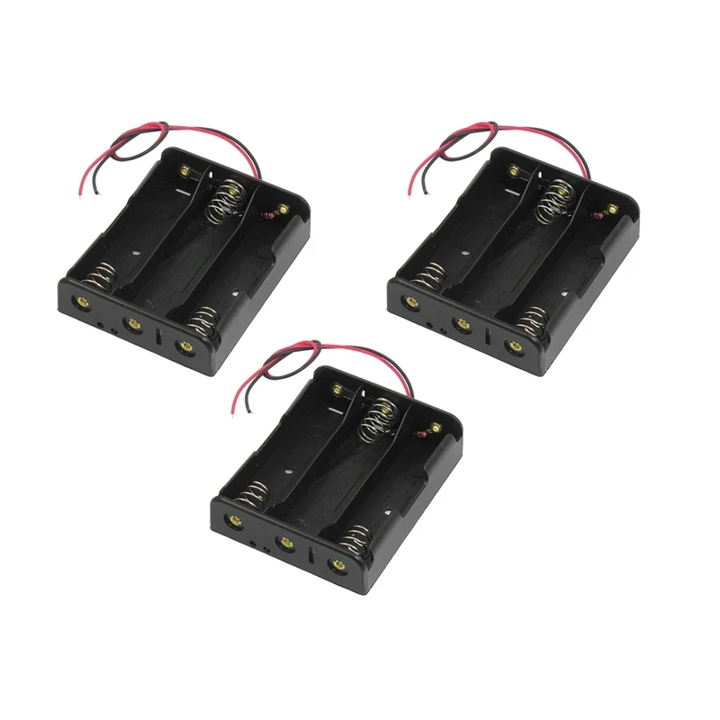 RISE-3X Series 3.7V Flat Tip Battery Holder Case For 3 X 18650 Batteries