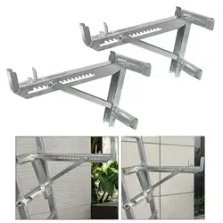 1 Pair Extension Ladder Jacks Sturdy Accessories Simple Installation for Home Improvement Adjustable Scaffolding Tool Steel