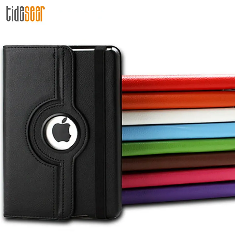 

100pcs For IPad Mini 1 2 3 4 5 360 Degree Rotating PU Leather Cover Tablet Case for Pad 7 8 9 10 11 Smart Stand Holder Shell