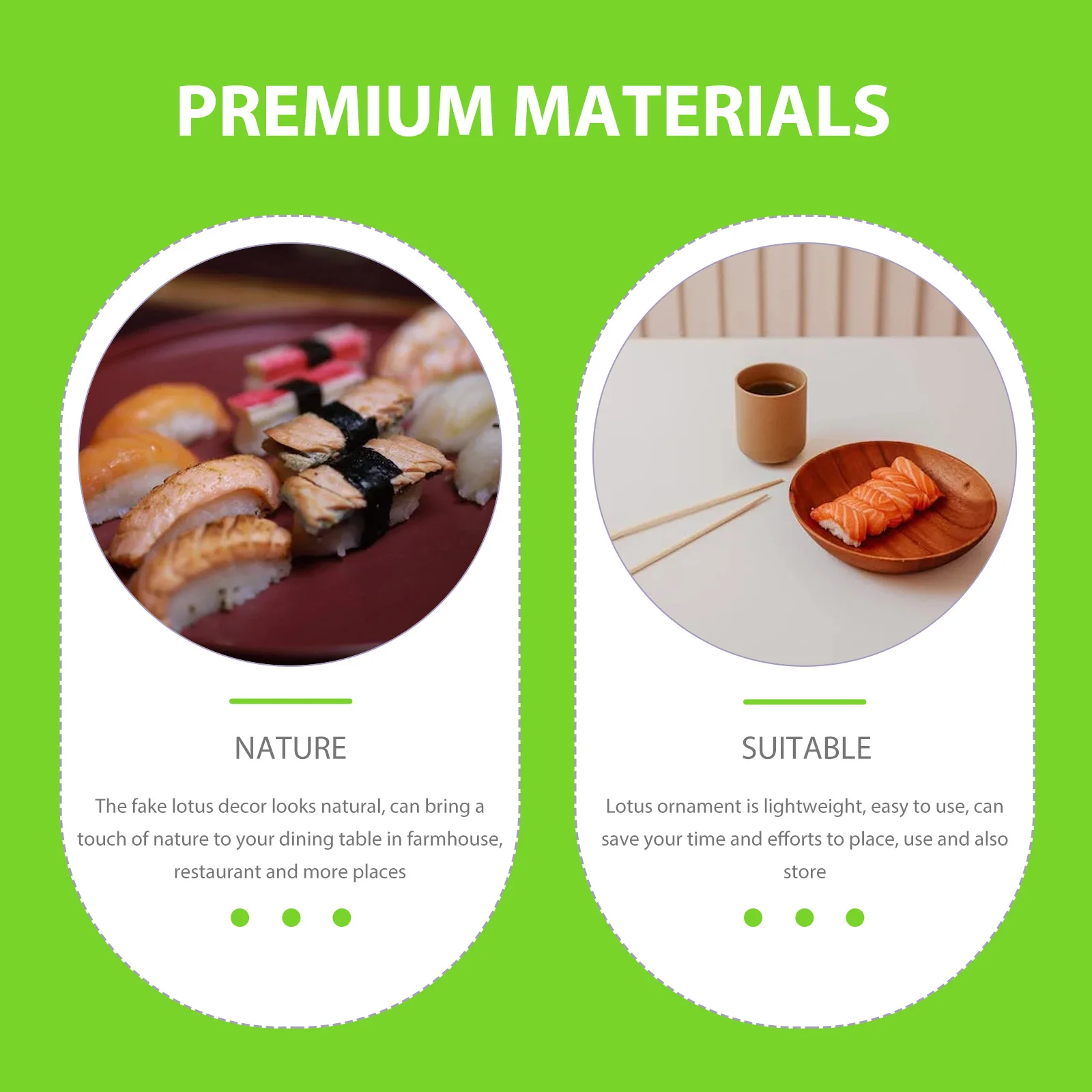 

Artificial Lotus Ornaments Sushi Plate Lotus Decor Realistic Flower Decoration for Serving Plate Dinner Table Hotel Accessories