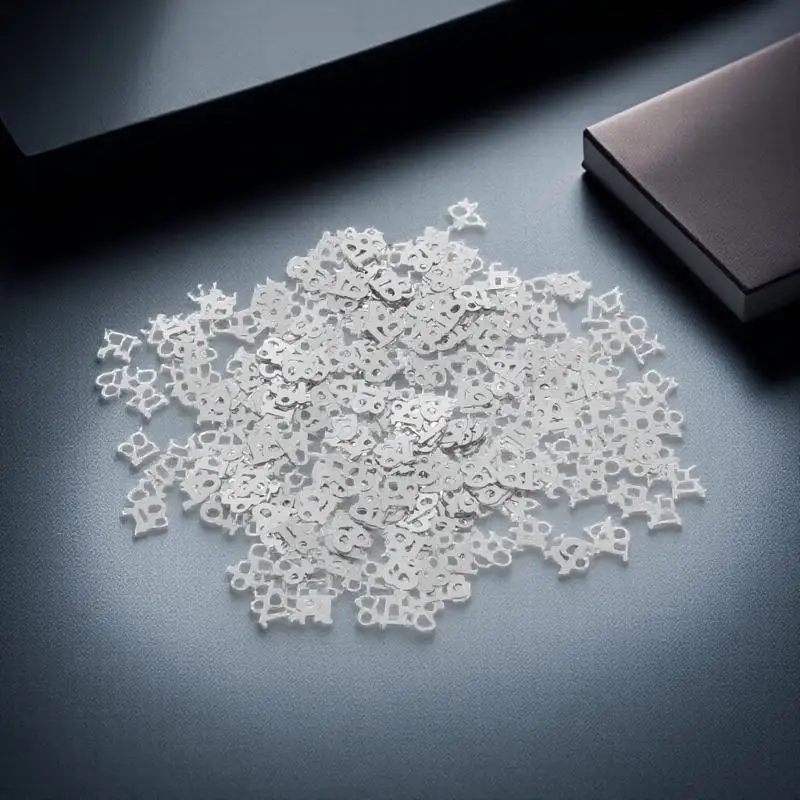 

600pc Number Confetti Plastic Shiny Flame Retardant Table Decor For Birthday Wedding Party Festival Diy Decoration