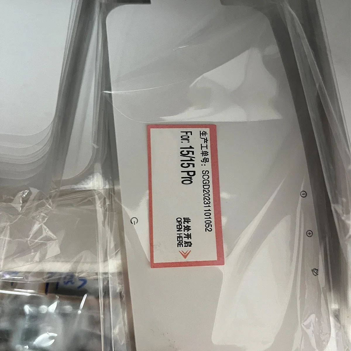 10PCS New Cell Phone Screen Refurbished Protector Package Sticker For iPhone 16 15 14 13 12 Pro Front Protective Factory Film