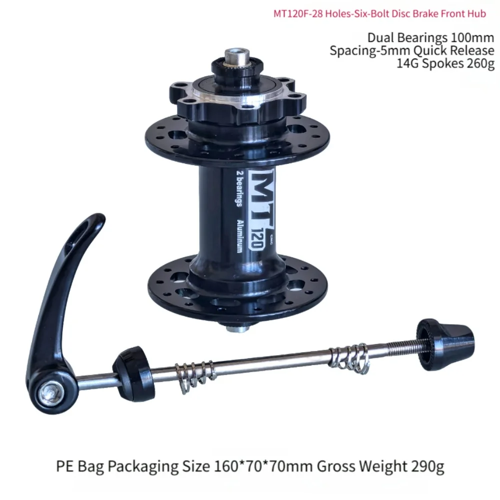 

Front and Rear Bike Hub 100mm 135mm with Sealed Bearings 28/32 Hole Disc Brake 6 Bolt Aluminum Alloy 11/12 Speed
