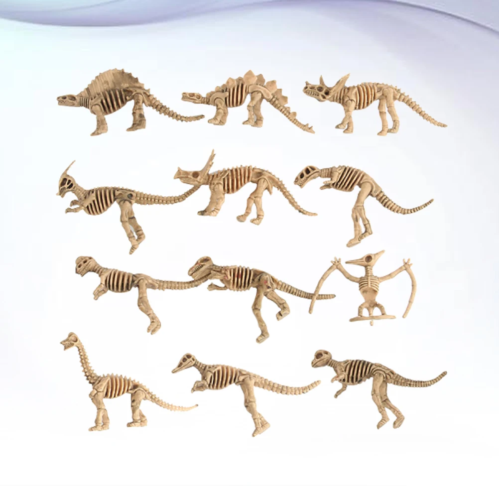 

24 PCS Dinosaur Ornament Toy Model Mini Animal Educational Toys Fossil