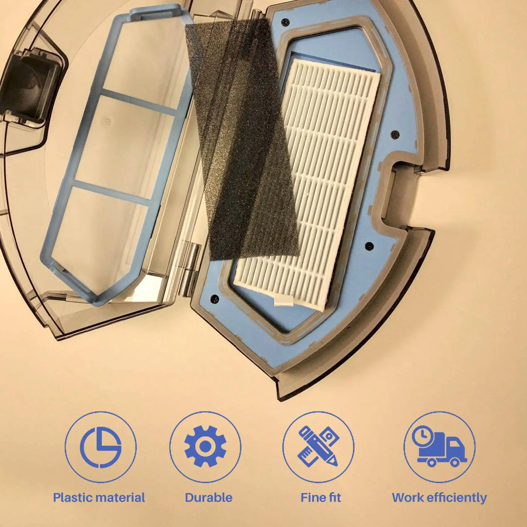 

Roller Side Brush HEPA Filter For Lefant M520/M501-B/M501-A/M571/T700/T800/K7 Robot Vacuum Accessories Kit Parts-[A04I Tools]