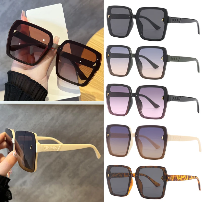 Hiking 1/5pcs Fashion Rectangle Anti Light Glasses Women Color Frame Shades UV400 Gradient Lens Eyeglasses Outdoor Eyewear