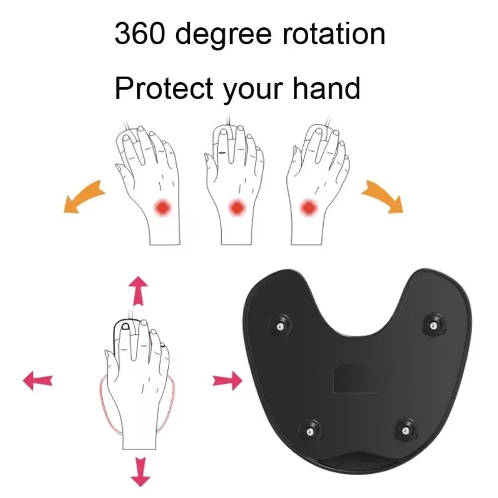 Portable Memory Foam Sliding Rotating Wrist Rest Ergonomic Comfortable Hand Pillow Soft Hand Relief Mouse Wrist Rest