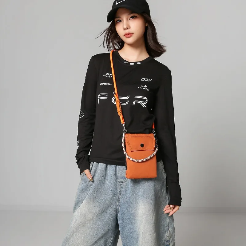 Fashion Vertical Phone Bag Portable Storage Pouch Crossbody Sling Bag for Men Women Simple Leisure Outdoor Sports view 2