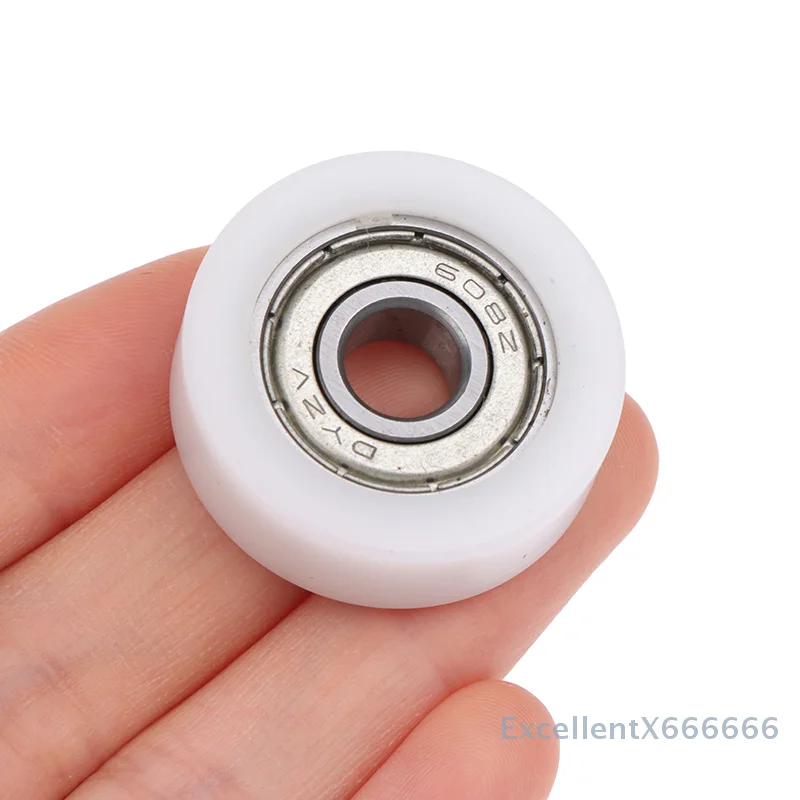 1PC 8*30*10mm 608 Roller Wheel Track Rail Pulley Door Window Track Pulley Injection Molded Nylon Coated Bearing Wheel Bearing