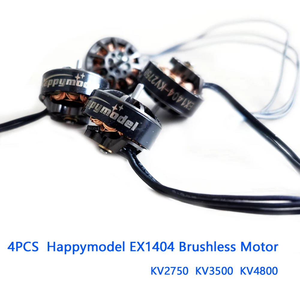 4PCS Happymodel EX1404 Brushless Motor KV2750 KV3500 KV4800