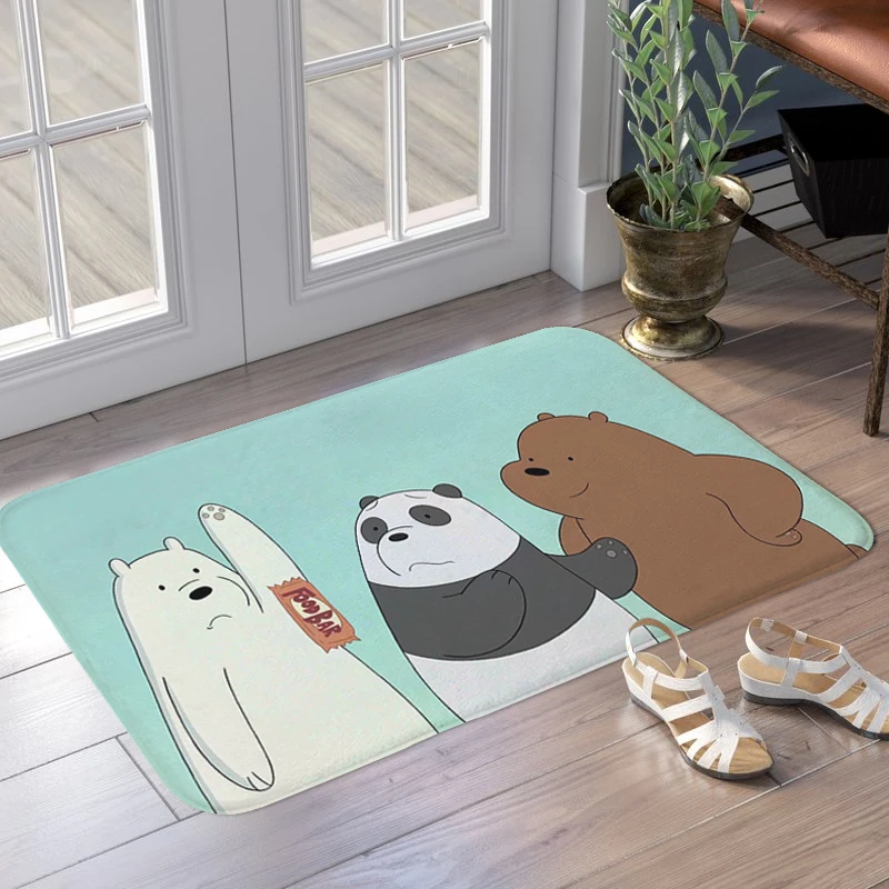 Entrance Door Doormat We D-Bare Bears Bedroom Living Room Rug Corridor Carpet Hallway Balcony Kitchen Floor Mat Slip-resistant