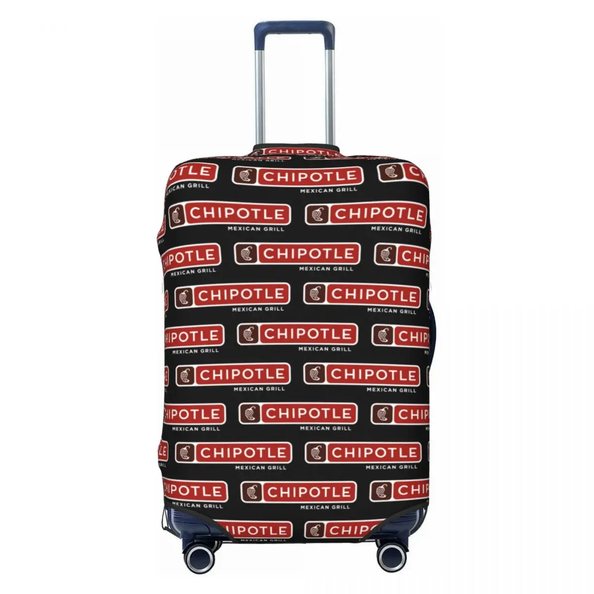

Funny Chipotle Mexican Grill Luggage Cover Protector Dust Proof Travel Suitcase Covers