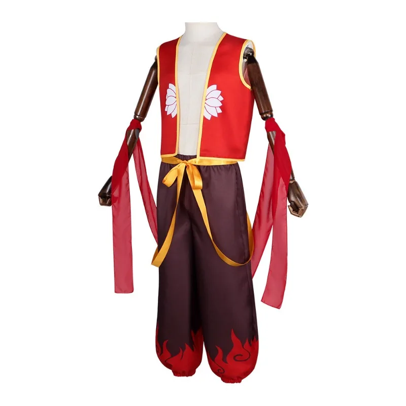 Anime Nezha Cosplay Costume Chinese Hero Cosplay Mythology Stage Outfit Movie Inspired Carnival Party Unisex Cultural