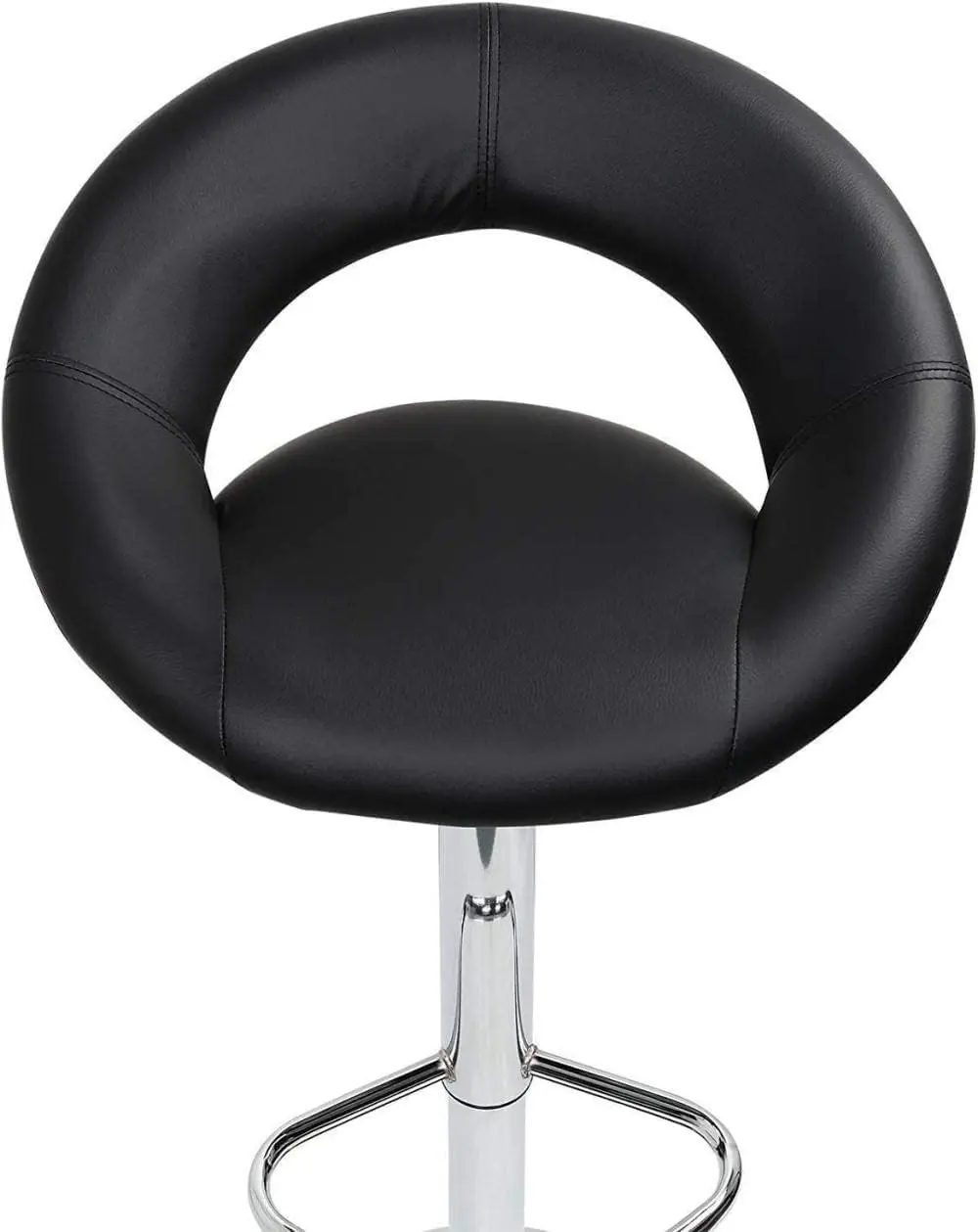 Office Chair Pu Leather Low Back Ribbed Armless Swivel Gaming Chair Computer Chairs 360°Rotation Adjustable Height With