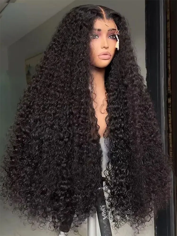 

40 42-дюймовые вьющиеся парики из натуральных волос на кружеве для чернокожих женщин, предварительно выщипанные, прозрачные, 13x4, глубокая волна, фронтальный парик 13x6 Hd, парик на шнурке
