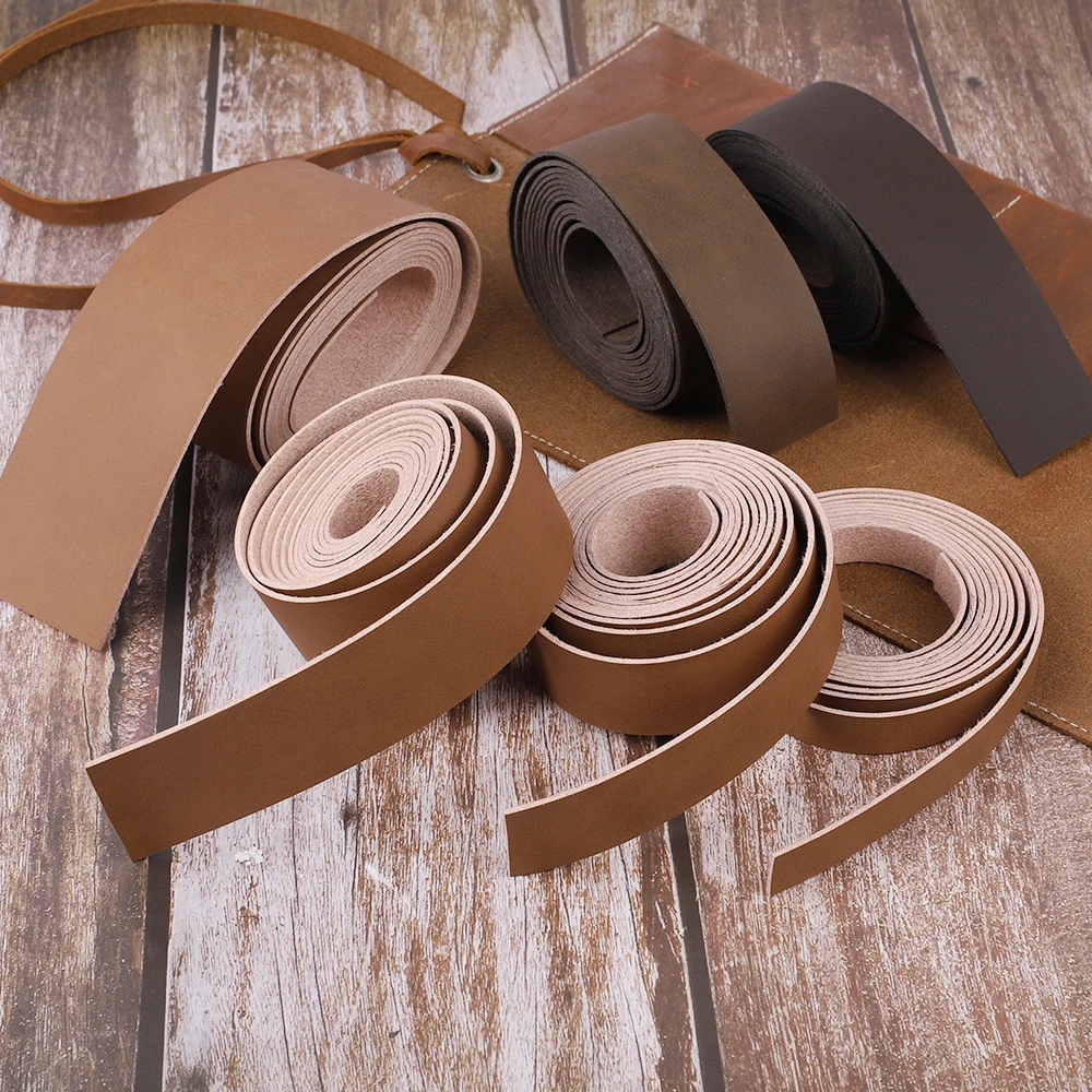 (2 Meters/Pieces) Microfiber Leather Tape Brown Coffee Soft Leather Cord for DIY Handmade Jewelry Bag Accessories Clothing Belt