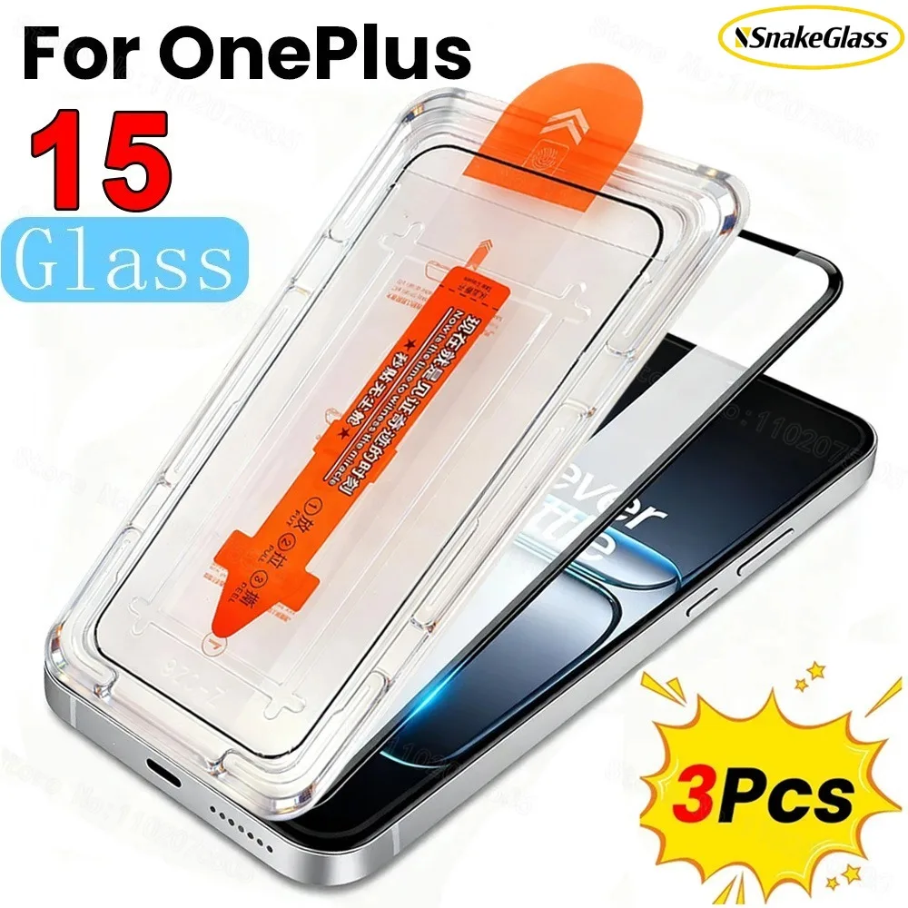 3 szt. Szkła Hartowanego na Ekran do OnePlus 15 15T 15R 13 13R 12R, Ultra HD Przezroczysta Folia Ochronna Przed Zarysowaniami, Zestaw do Montażu Bezpyłowego