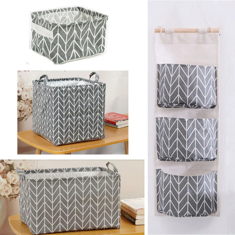 Linen Storage Basket Dirty Laundry Basket Storage Toy Basket Storage Box Closet Organizer Wall Hanging Basket Desk Organizer Box