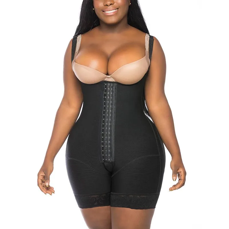 

Women Bodysuit Ultra Compressive Back Support Shaper For Dresses Weight Loss Tummy Control Latex Sheath