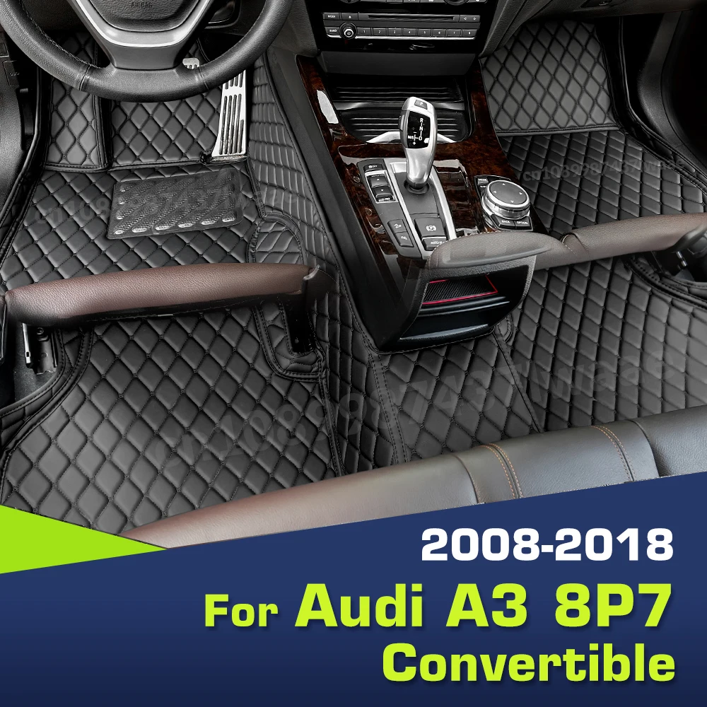 

Автомобильные коврики на заказ для AUDI A3 Convertible 8P7 2008-2018 2017 2016 2015 14 13 12 11 10 09 Коврик Аксессуары для интерьера