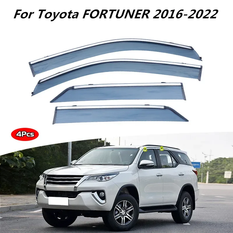 

Для Toyota FORTUNER 2016-2022 внешняя отделка хромированные аксессуары дефлекторы козырьки дождевик дверные вентиляционные шторы крышка вентилятора