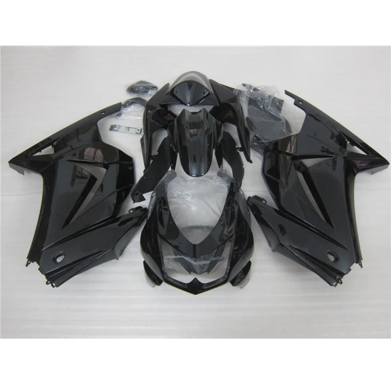 Custom Paint Injection Motorcycle parts for Kawasaki Ninja 250R fairing kit 2008-2012 full black set 250r 08 09 11 12 95