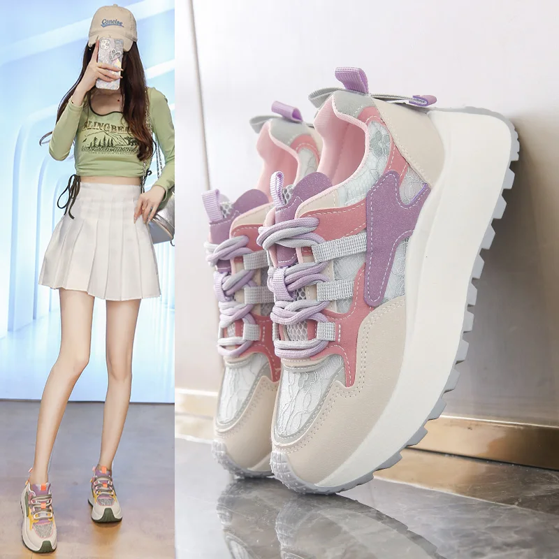 

Туфли для папы, кроссовки, дышащая спортивная повседневная универсальная женская обувь, новая уличная модель, BN016