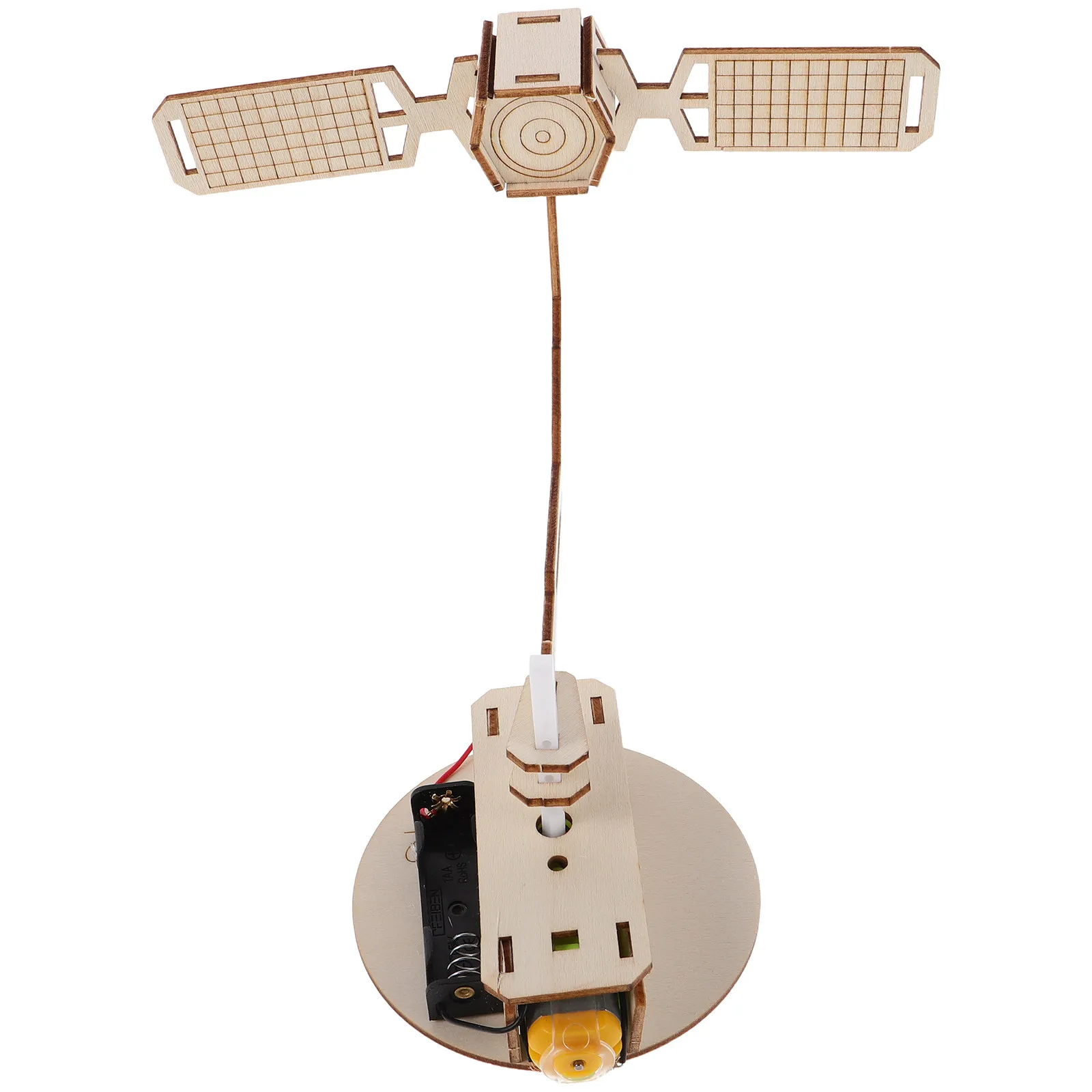 Kit Educativo de Ciencia de 3 Piezas, Kit STEM de Satélite, Nave Espacial Giratoria 3D para Armar, Proyecto Aeroespacial Creativo para Niños