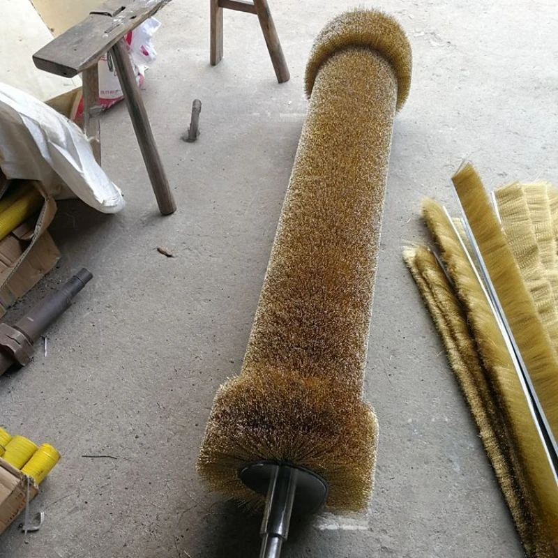 

Brush industry and equipment Brush roller Winding stainless steel wire Nylon wear-resistant brush roller Steel wire roller