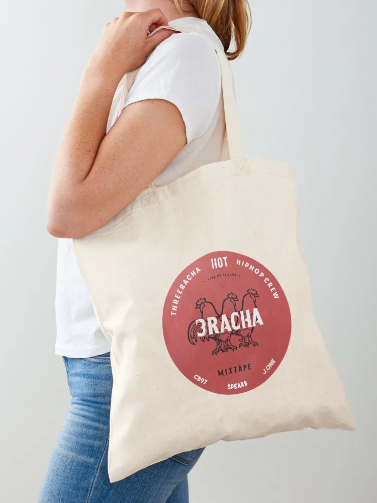 3racha Tote Bag supermarket folding bag tote bag Canvas canvas tote
