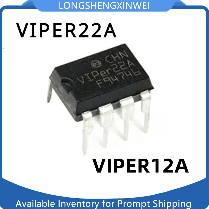 Chip original do fogão da indução, Chip do poder do interruptor, VIPer12A, VIPer12, VIPER22A, DIP-8, novo, 1Pc