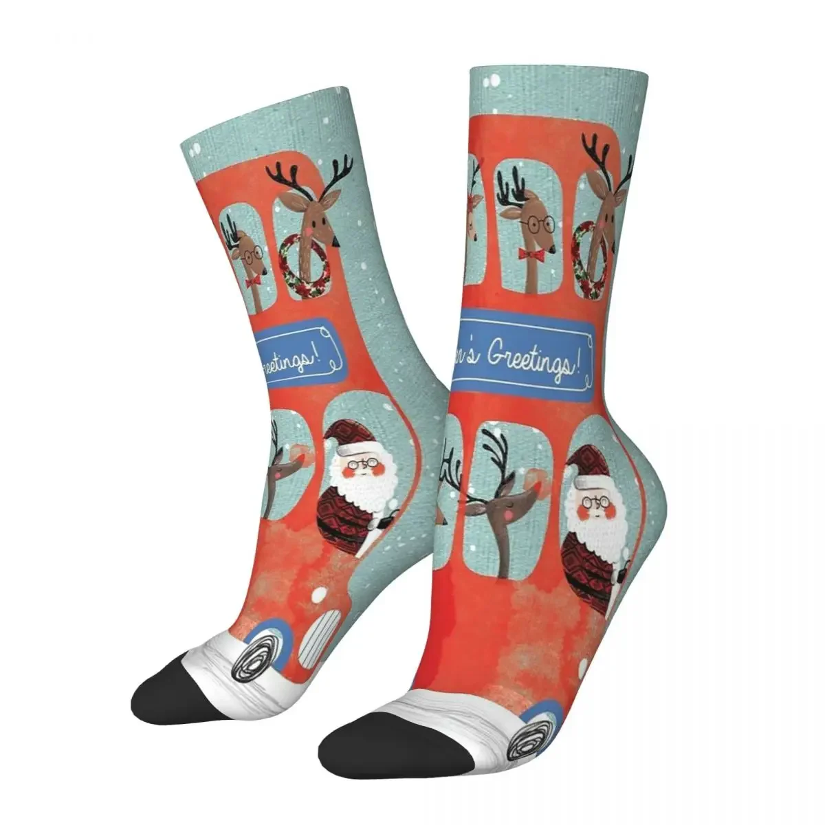 

Веселые Рождества и счастливые праздники! Носки Harajuku, супер мягкие чулки, всесезонные длинные носки, аксессуары для подарка на день рождения