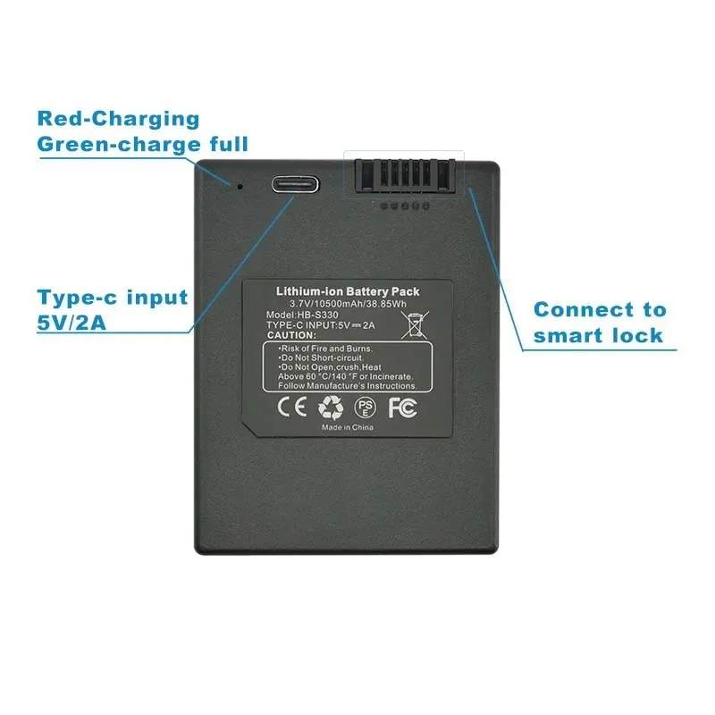 For Eufy Smart Door Lock Lithium Battery S330 Replacement Battery Compatible with S330 S230 E330