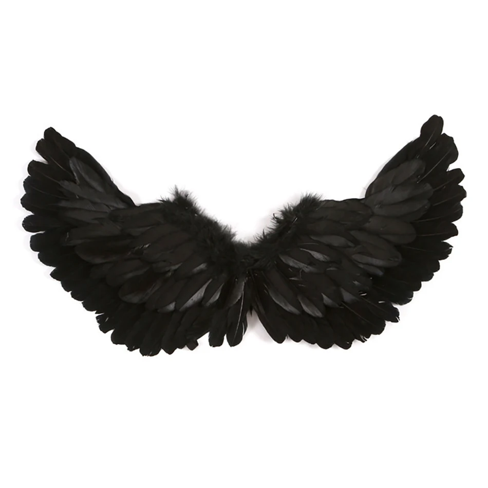 

Children Angel Feathers Wings Halloween Devil Wings for Stage Performances and Entertainment Kids Accessories