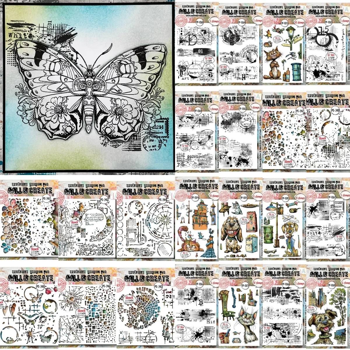 Stempelset – Dynamikform, Klinge, Messerstanzer, Sammelalbum, Tagebuch, Dekoration, Schablone, Prägevorlage, DIY-Grußkarte, handgefertigt