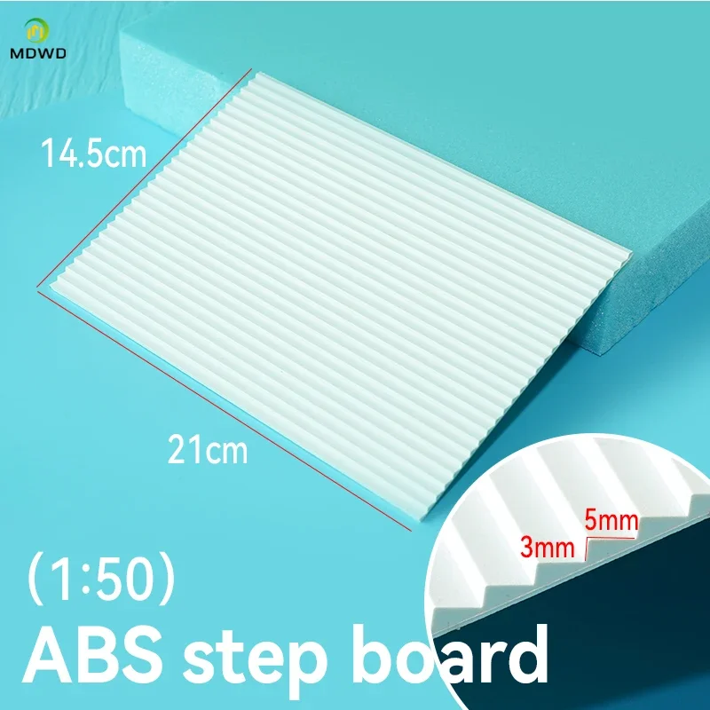 ABS Plastic Stairs Model Building Blocks  DIY Sand Table Model Making Material Micro Scene Mini House Construction Kit