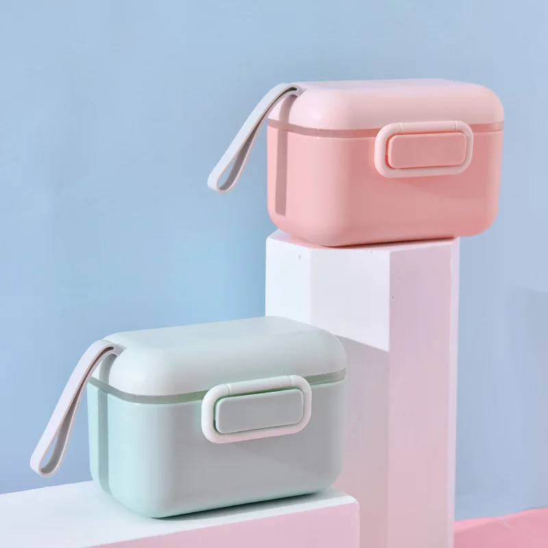 

Герметичная коробка для детского сухого молока — портативный влагостойкий резервуар для хранения с отдельными отделениями для формулы, закусок