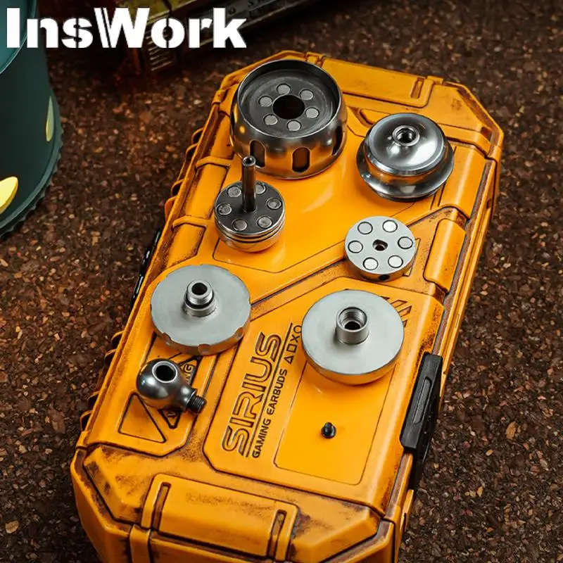 MUYI New Color Black Titanium Mechanical Ringing Fingers Fingertip Gyroscope Ratchet Metal Magnetic Stress Reliever