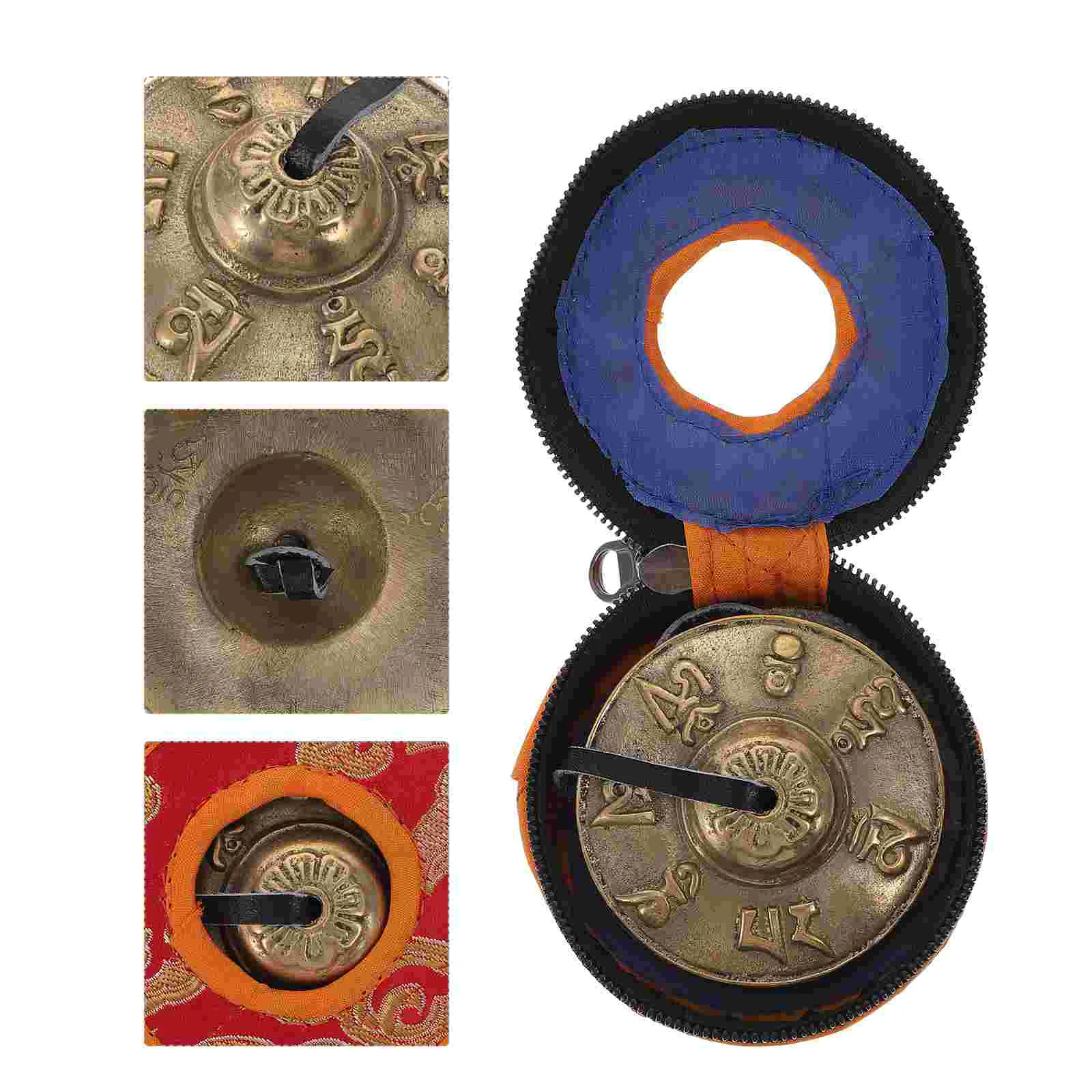 

Touch The Bell Small Percussion Instrument Meditation Nepal Cymbals Mini Copper Golden Chimes