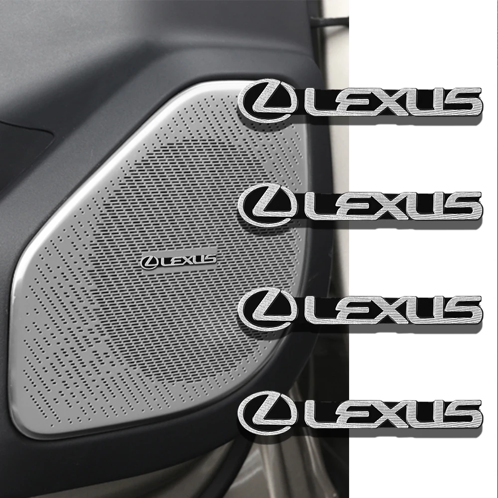 2/4 Piezas Adhesivo de Audio para Coche, Calcomanía para Altavoz, para Lexus CT200h F Sport ES LS IS GS LC RC GC RX UX NX LX GX, Accesorios para Automóvil