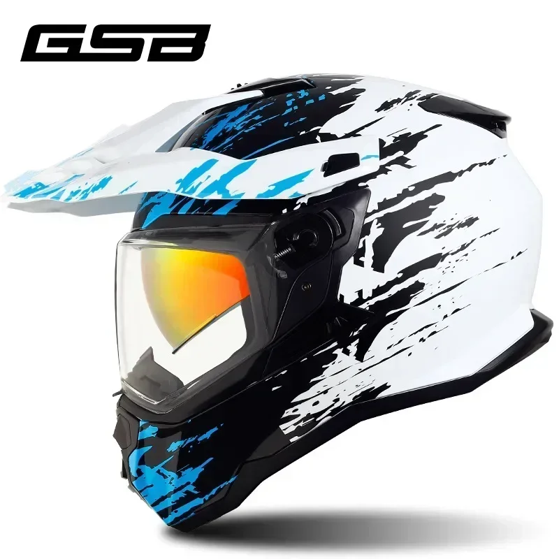 Full Face Motorcycle Helmet Approved Motocross Men Motorcycle Cross Downhill Off-road Capacete Single