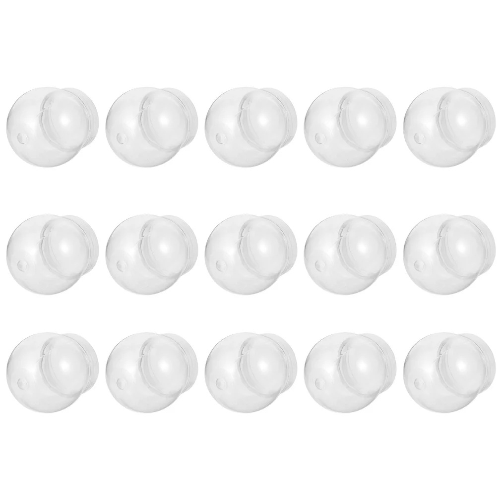 

15 Pcs Plastic Make Your Own Globes Clear Dis Simple Snowglobes Christmas Build Child Hooks
