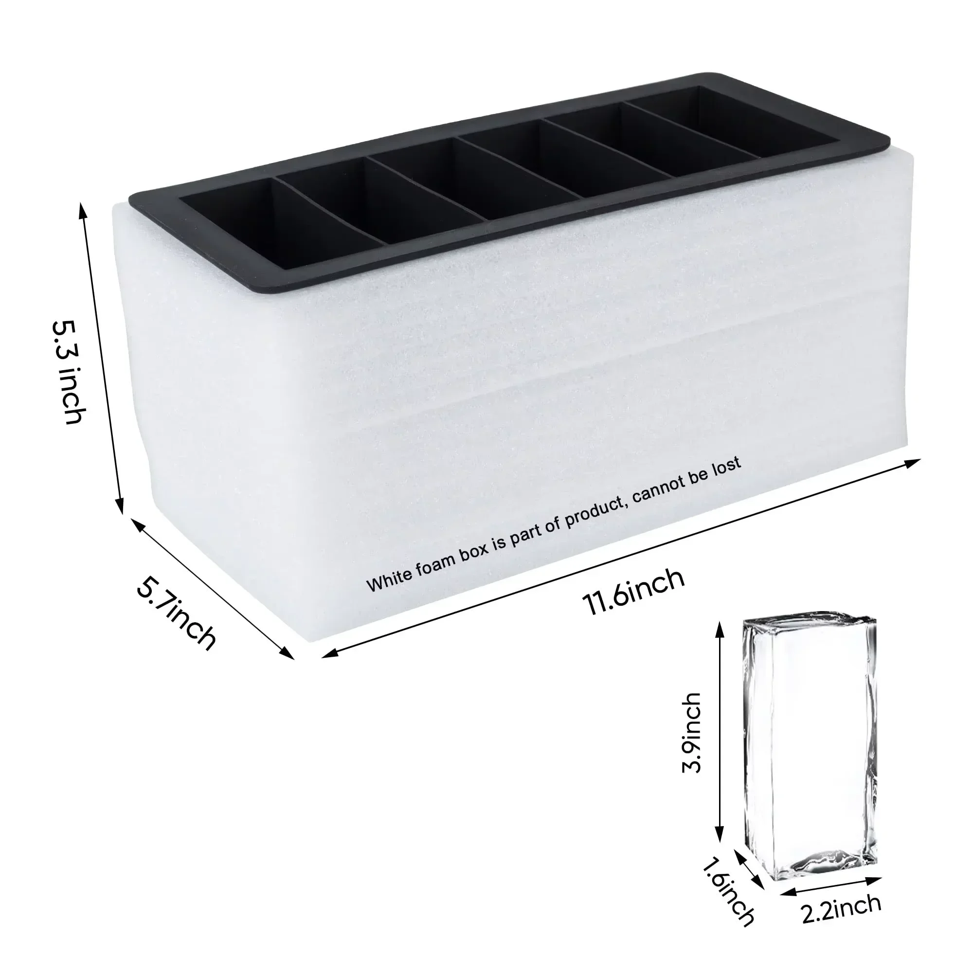 Clear Silicone Ice Cube Tray Mold, Food Grade, Cocktail, Whiskey, New Arrivals, 2024