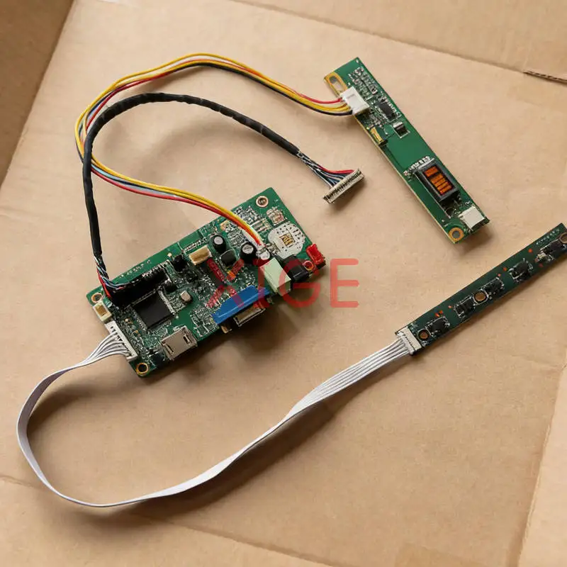 LCD Screen Drive Controller Board Fit LP121WX1 QD12TL02 LTD121EXVV QD12TL01 1-CCFL 1280*800 1280x800 20Pin LVDS VGA+HDMI DIY Kit