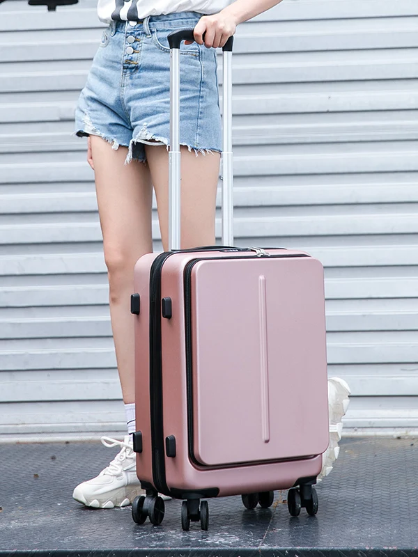 

Front Opening Luggage Suitcase Lightweight Travel Bag 20 Inch Boarding Box 24 Inch Password Box Universal Wheel Handheld Bag